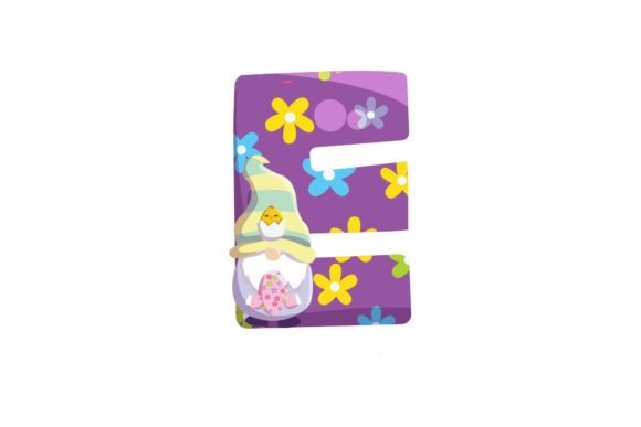 Download Easter Egg Gnome Alphabet E Illustration - Easter egg Collection