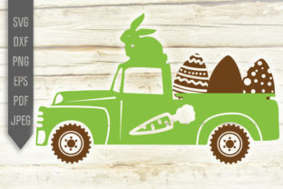 Download Green Easter Egg Truck. Easter Bunny - Easter egg Collection
