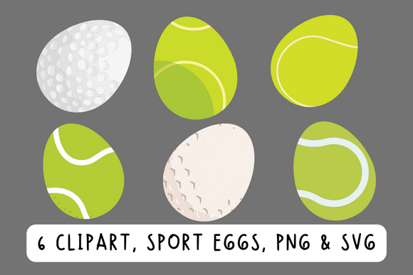 Download Golf and Tennis Easter Egg Clipart - Easter egg Collection