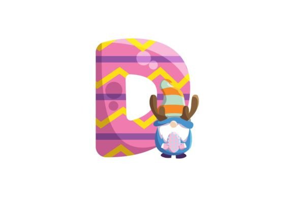Download Easter Egg Gnome Alphabet D Illustration - Easter egg Collection