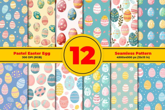 Download Pastel Easter Eggs Seamless Pattern - Easter egg Collection