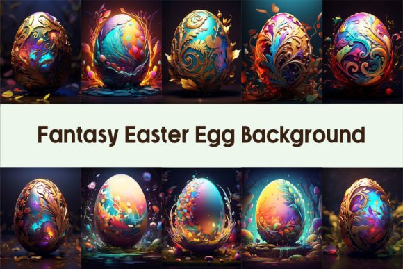 Download Fantasy Easter Egg Background - Easter egg Collection