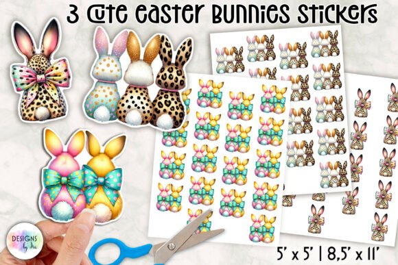Download Cute Easter Bunny Stickers - Easter bunny stickers Collection