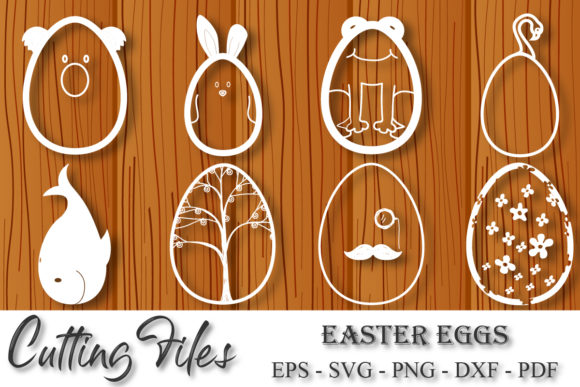 Download Cute Easter Eggs Svg Cutting Files - Easter egg Collection