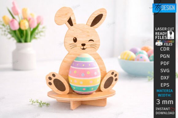 Download Easter Egg Holder Laser Cut | Bunny - Easter egg Collection