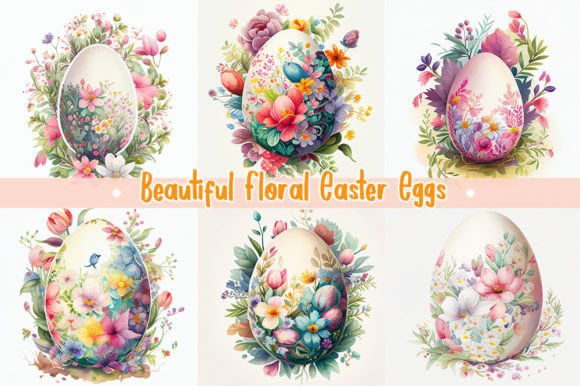 Download Beautiful Floral Easter Eggs | Colorful - Easter egg Collection