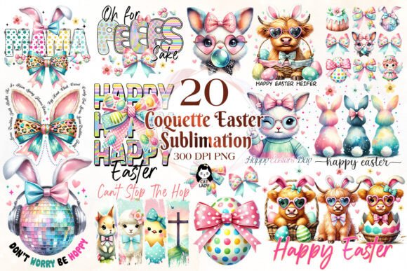 Download Coquette Easter Day Sublimation Quotes - Easter day Collection