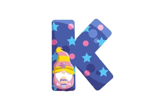 Download Easter Egg Gnome Alphabet K Illustration - Easter egg Collection
