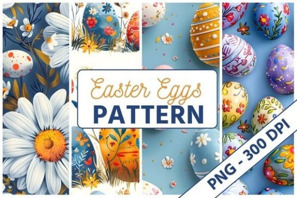 Download Vibrant Easter Egg Pattern 02 - Easter egg Collection