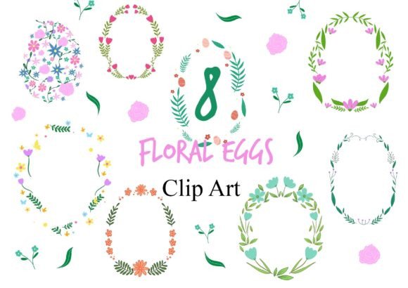 Download Floral Easter Eggs Clipart - Easter egg Collection