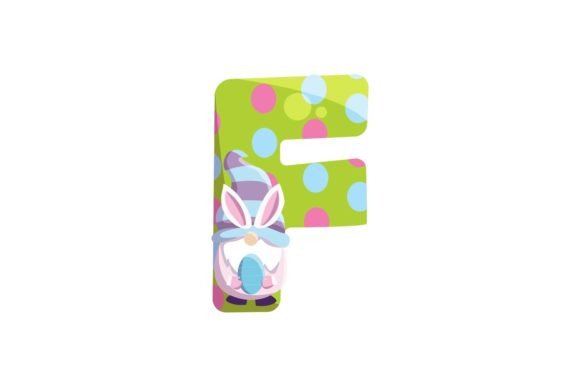 Download Easter Egg Gnome Alphabet F Illustration - Easter egg Collection