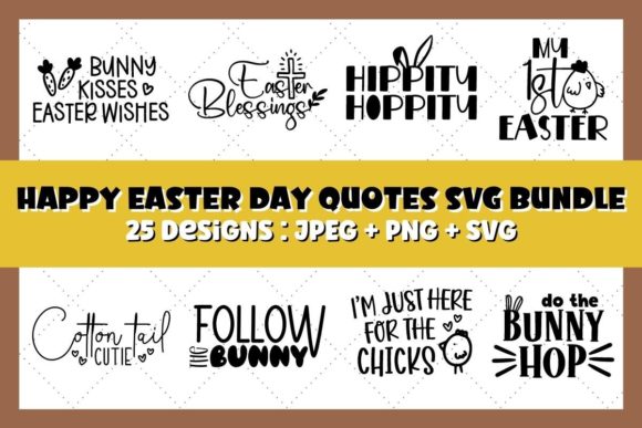 Download Happy Easter Day Quotes SVG Bundle - Easter day Collection