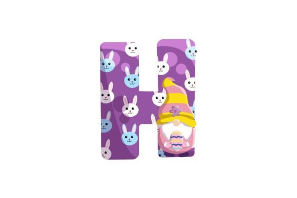 Download Easter Egg Gnome Alphabet H Illustration - Easter egg Collection