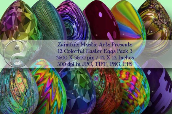 Download 12 Easter Eggs 3D Pack 3 - Easter egg Collection