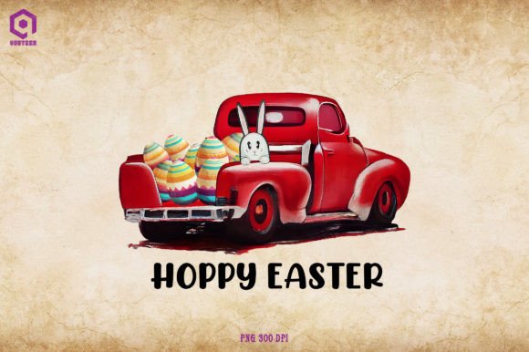 Download Hoppy Easter Car Easter Eggs Sublimation - Easter egg Collection