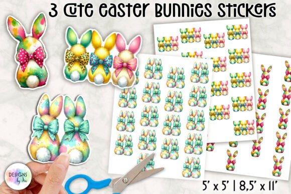 Download Cute Easter Bunny Stickers - Easter bunny stickers Collection