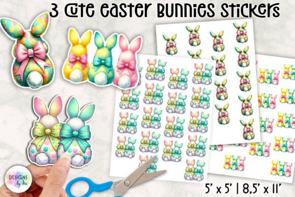 Download Cute Easter Bunny Stickers - Premium Resources