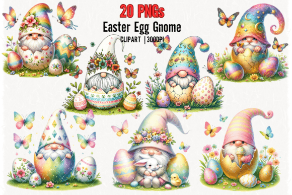 Download Easter Egg Gnome Clipart | Easter Bundle - Easter egg Collection