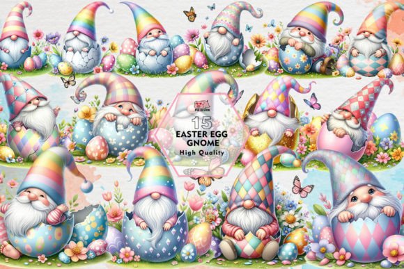 Download Easter Egg Gnome Sublimation Clipart PNG - Easter egg Collection