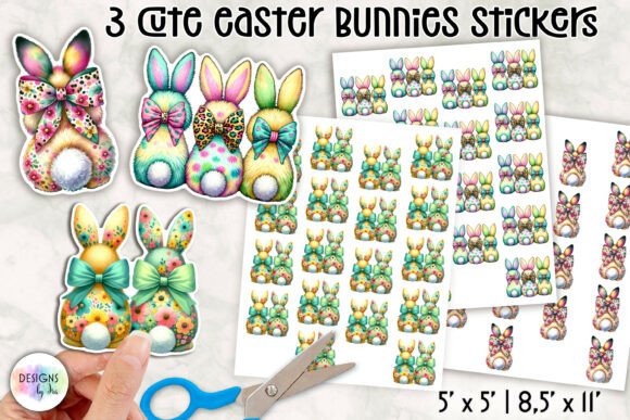 Download Cute Easter Bunny Stickers - Easter bunny stickers Collection