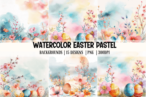 Download Watercolor Pastel Easter Egg Background - Easter egg Collection